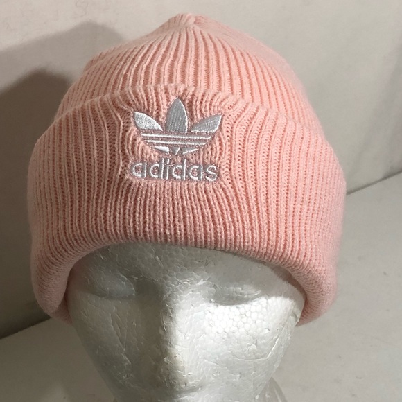 adidas Accessories - Adidas Ribbed Knit Cuffed Logo Beanie Women's OS
